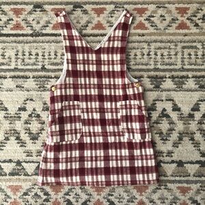 Max Studio Kids Red Plaid Flannel Dress